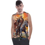 Heroic Trump Warrior in Golden Armor Men s Regular Tank Top