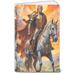 Heroic Trump Warrior in Golden Armor 8  x 10  Softcover Notebook