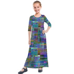 Kids  Quarter Sleeve Maxi Dress 