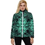 Loomney universe green.jpg Women s Hooded Quilted Jacket