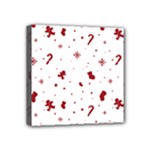 Christmas Xmas Holiday Pattern Background Mini Canvas 4  x 4  (Stretched)