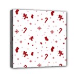 Christmas Xmas Holiday Pattern Background Mini Canvas 6  x 6  (Stretched)