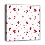 Christmas Xmas Holiday Pattern Background Mini Canvas 8  x 8  (Stretched)