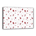 Christmas Xmas Holiday Pattern Background Canvas 18  x 12  (Stretched)