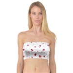 Christmas Xmas Holiday Pattern Background Bandeau Top