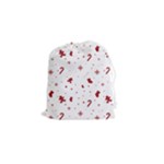 Christmas Xmas Holiday Pattern Background Drawstring Pouch (Small)