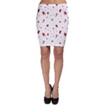 Christmas Xmas Holiday Pattern Background Bodycon Skirt