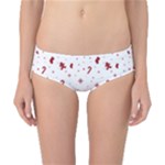 Christmas Xmas Holiday Pattern Background Classic Bikini Bottoms