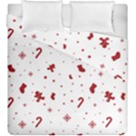 Christmas Xmas Holiday Pattern Background Duvet Cover Double Side (King Size)