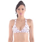 Christmas Xmas Holiday Pattern Background Plunge Bikini Top