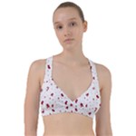 Christmas Xmas Holiday Pattern Background Sweetheart Sports Bra