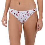 Christmas Xmas Holiday Pattern Background Band Bikini Bottoms