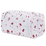 Christmas Xmas Holiday Pattern Background Toiletries Pouch