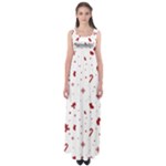 Christmas Xmas Holiday Pattern Background Empire Waist Maxi Dress