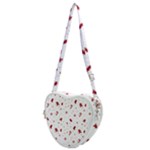 Christmas Xmas Holiday Pattern Background Heart Shoulder Bag