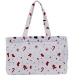 Christmas Xmas Holiday Pattern Background Canvas Work Bag