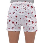 Christmas Xmas Holiday Pattern Background Sleepwear Shorts