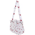 Christmas Xmas Holiday Pattern Background Rope Handles Shoulder Strap Bag