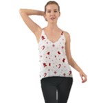 Christmas Xmas Holiday Pattern Background Chiffon Cami