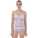 Christmas Xmas Holiday Pattern Background Sweetheart Tankini Set