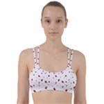 Christmas Xmas Holiday Pattern Background Line Them Up Sports Bra