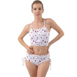 Christmas Xmas Holiday Pattern Background Mini Tank Bikini Set