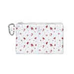 Christmas Xmas Holiday Pattern Background Canvas Cosmetic Bag (Small)