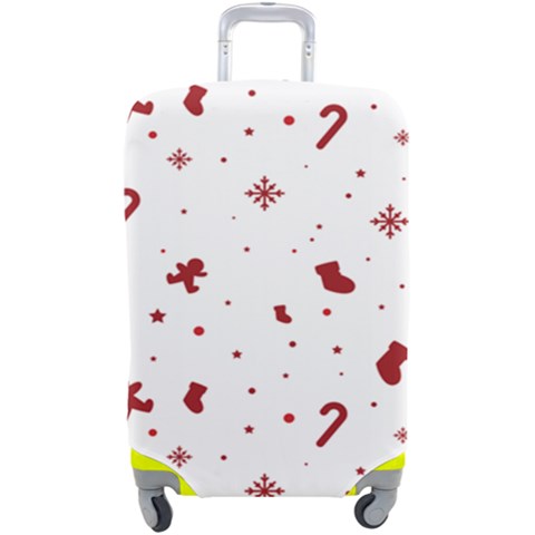 Christmas Xmas Holiday Pattern Background Luggage Cover (Large) from ArtsNow.com