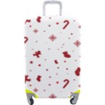 Christmas Xmas Holiday Pattern Background Luggage Cover (Large)