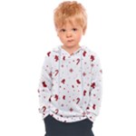 Christmas Xmas Holiday Pattern Background Kids  Overhead Hoodie