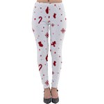 Christmas Xmas Holiday Pattern Background Lightweight Velour Leggings