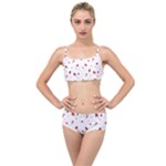 Christmas Xmas Holiday Pattern Background Layered Top Bikini Set