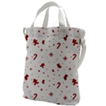 Christmas Xmas Holiday Pattern Background Canvas Messenger Bag