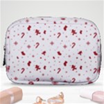 Christmas Xmas Holiday Pattern Background Make Up Pouch (Small)