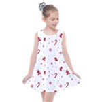 Christmas Xmas Holiday Pattern Background Kids  Summer Dress