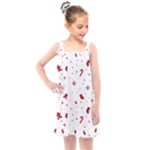 Christmas Xmas Holiday Pattern Background Kids  Overall Dress