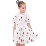 Christmas Xmas Holiday Pattern Background Kids  Sailor Dress