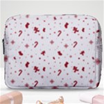 Christmas Xmas Holiday Pattern Background Make Up Pouch (Large)