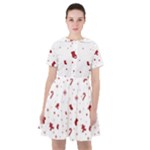 Christmas Xmas Holiday Pattern Background Sailor Dress