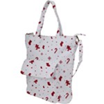 Christmas Xmas Holiday Pattern Background Shoulder Tote Bag