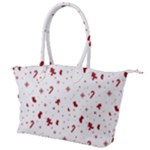 Christmas Xmas Holiday Pattern Background Canvas Shoulder Bag