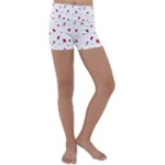 Christmas Xmas Holiday Pattern Background Kids  Lightweight Velour Yoga Shorts