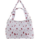 Christmas Xmas Holiday Pattern Background Double Compartment Shoulder Bag