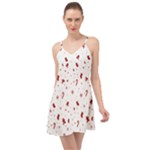 Christmas Xmas Holiday Pattern Background Summer Time Chiffon Dress