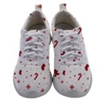 Christmas Xmas Holiday Pattern Background Women Athletic Shoes