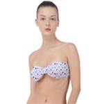 Christmas Xmas Holiday Pattern Background Classic Bandeau Bikini Top 