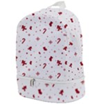 Christmas Xmas Holiday Pattern Background Zip Bottom Backpack