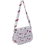 Christmas Xmas Holiday Pattern Background Saddle Handbag