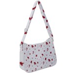 Christmas Xmas Holiday Pattern Background Zip Up Shoulder Bag