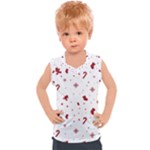 Christmas Xmas Holiday Pattern Background Kids  Sport Tank Top